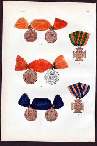 Pays-Bas. LIV. - Medaille van den Oorlog op Java Orden medal decoration Nederland