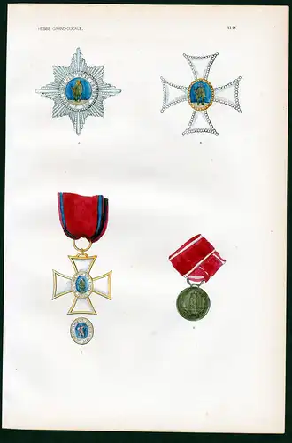 Hesse Grand Ducale XIIV - Großherzogtum Hessen Verdienstorden Orden medal decoration Medaille