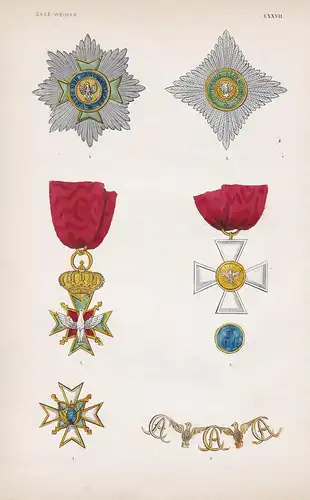Saxe - Weimar LXXVII - Sachsen Germany Orden medal decoration Medaille
