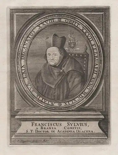 Franciscus Sylvius - Francis Sylvius (1581-1649) theologian Braine-le-Comte, Mons, Leuven, Douai Portrait