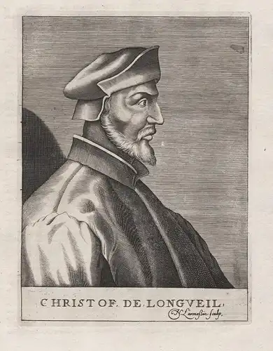 Christof de Longueil - Christophe de Longueil (1490 - 1522) humanist Mechelen Valence Paris Padova Portrait