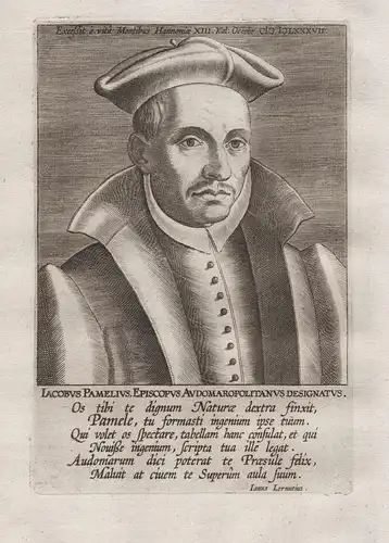 Jacobus Pamelius, Episcopus Audomaropolitanus Designatus' - Jacques de Pamele (1536-1587) Pamelius  Mons Bruge