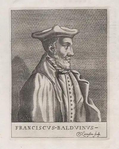 Franciscus-Balduinus - Francois Baudoin (1520-1573) humanist jurist Arras Leuven Genova Heidelberg Bourges Por