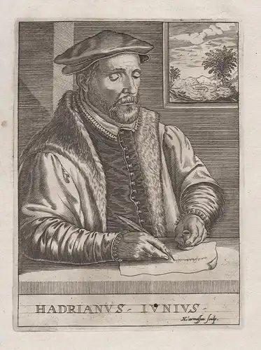 Hadrianus Iunius - Hadrianus Junius (1511-1575) Arzt emblematist physician London Haarlem Hoorn Louvain Leiden