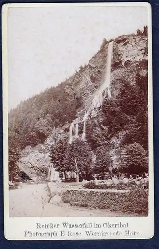 Romker Wasserfall im Okerthal. - Okertal Harz Foto Photo Fotografie photograph CDV