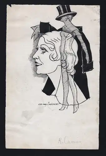 R. Camier - Regina Camier (1894-?) actrice actress theatre film cinema Portrait