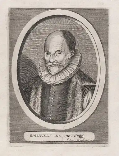 Emanueli de Meteren - Emanuel van Meteren (1535 - 1612) historian Antwerpen London Portrait