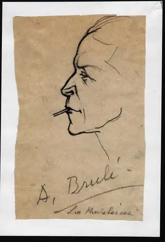 A. Brulé - André Brulé (1879-1953) acteur actor Film cinema Portrait