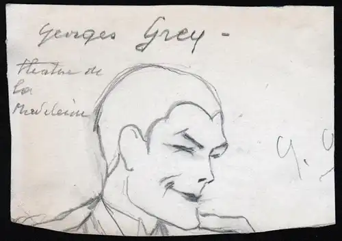 Georges Grey - theatre de la Madeleine - Georges Grey (1911-1954) acteur actor Schauspieler Film cinema dramat