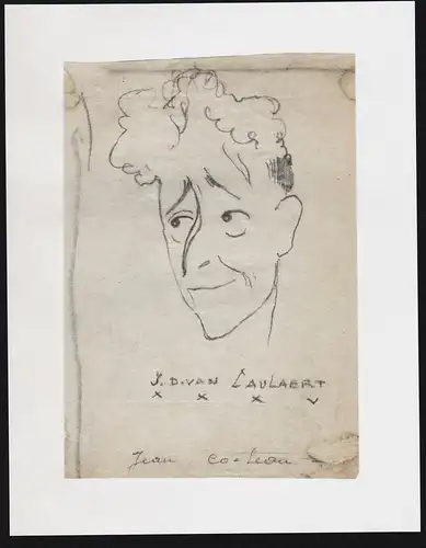 Jean Cocteau - Jean Cocteau (1889-1963) poete peintre cineaste poet novelist designer filmmaker Portrait