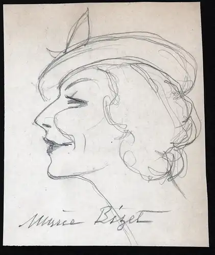 Marie Bizet - Marie Bizet (1905-1998) actress singer actrice chanteuse Film cinema Portrait