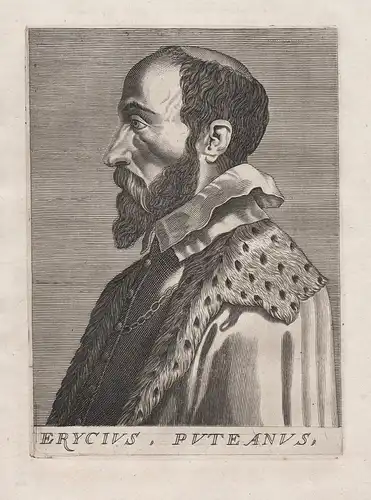 Erycius Puteanus - Erycius Puteanus (1574 - 1646) humanist philologe Venlo Padova Dordrecht Milano Portrait