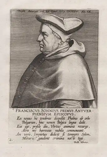 Franciscus Sonnius (1506 - 1576) / bishof of 's-Hertogenbosch Antwerp Antwerpen Portrait