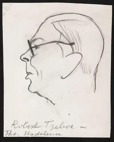 Robert Trebor - Robert Trebor (1879-1942) Theatre de la Madelaine dramaturge directeur caricature Karikatur Po