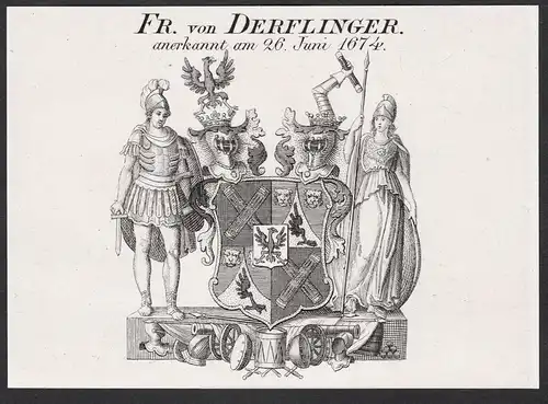 Fr. von Derflinger - Wappen coat of arms