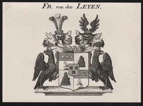 Fr. von der Leyen - Wappen coat of arms