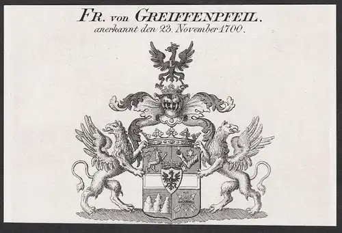 Fr. von Greiffenpfeil - Wappen coat of arms