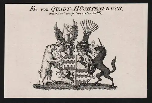 Fr. von Quadt-Hüchtenbruch - Wappen coat of arms