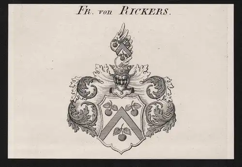 Fr. von Rickers - Wappen coat of arms