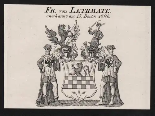 Fr. von Lethmate - Wappen coat of arms