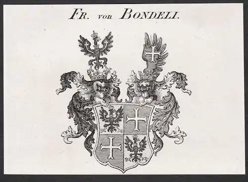 Fr. von Bondeli - Wappen coat of arms