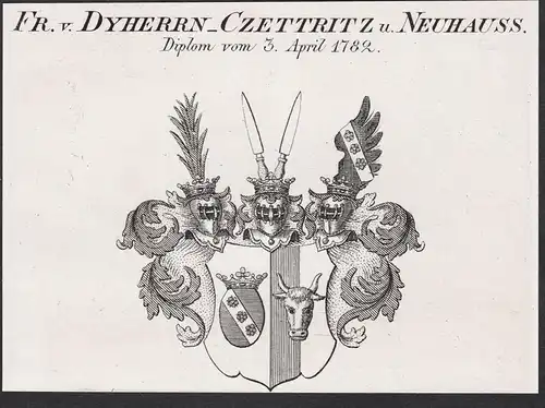 Fr. v. Dyherrn_Czettritz u. Neuhauss - Wappen coat of arms