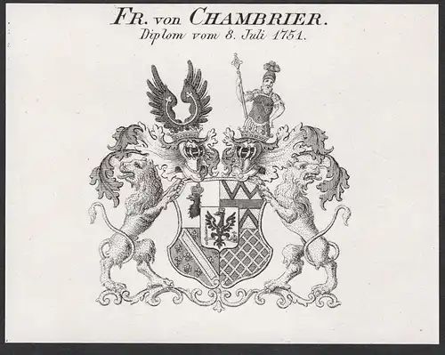 Fr. von Chambrier - Wappen coat of arms