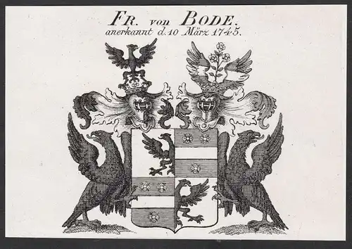 Fr. von Bode - Wappen coat of arms