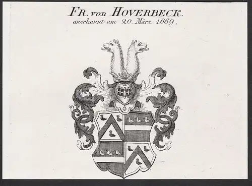 Fr. von Hoverbeck - Wappen coat of arms
