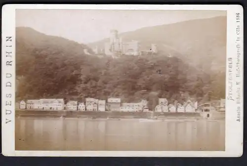 Vues du Rhin. Stolzenfels.  - Schloss Stolzenfels Rhein Rheinland-Pfalz Foto Photo Fotografie photograph CDV