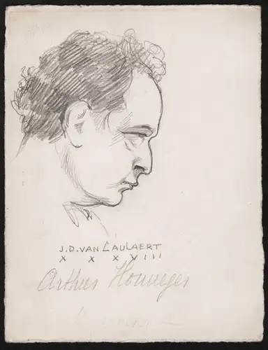 Arthur Honeger - Arthur Honegger (1892-1955) compositeur composer Komponist Portrait