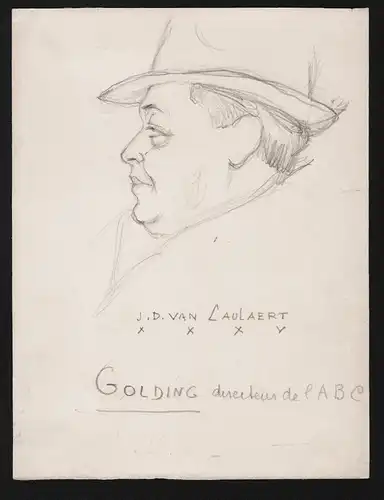 Golding. - Mitty Goldin (1895-1956) directeur director ABC Paris theatre Portrait