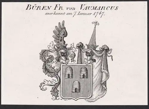 Büren Fr. von Vaumarcus - Wappen coat of arms