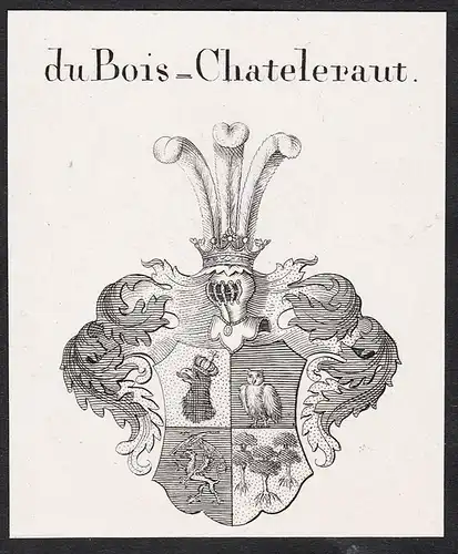 du Bois-Chateleraut - Wappen coat of arms
