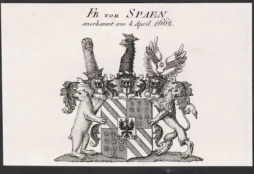 Fr. von Spaen - Wappen coat of arms