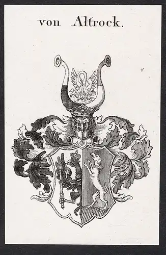 von Altrock - Wappen coat of arms