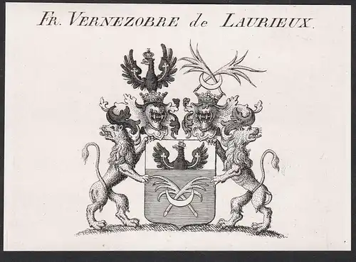 Fr. Vernezobre de Laurieux - Wappen coat of arms