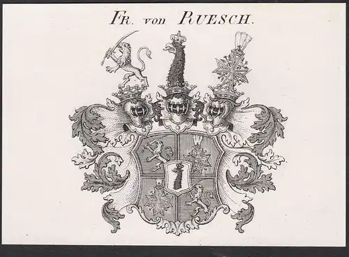 Fr. von Ruesch - Wappen coat of arms