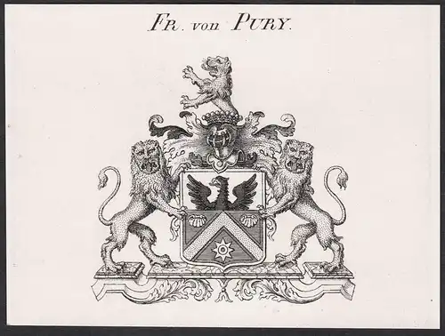 Fr. von Pury - Wappen coat of arms