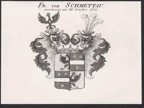 Fr. von Schmettau - Wappen coat of arms