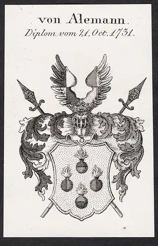 von Alemann - Wappen coat of arms