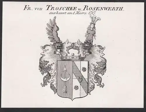 Fr. von Troschke u. Rosenwerth - Wappen coat of arms