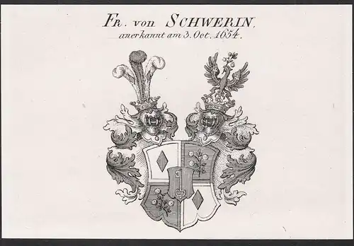 Fr. von Schwerin - Wappen coat of arms