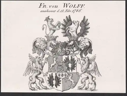 Fr. von Wolff - Wappen coat of arms