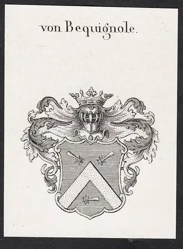 von Bequignole - Wappen coat of arms