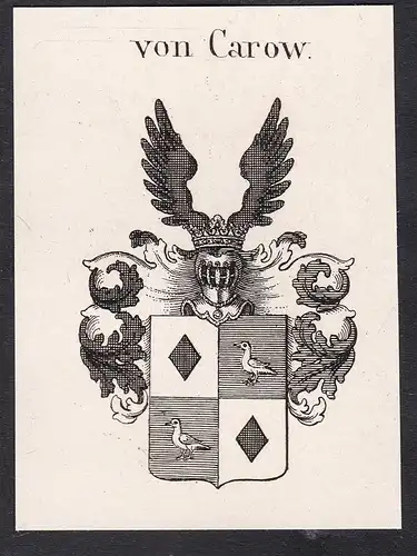 von Carow - Wappen coat of arms