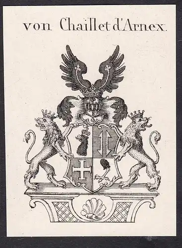 von Chaillet d' Arnex - Wappen coat of arms