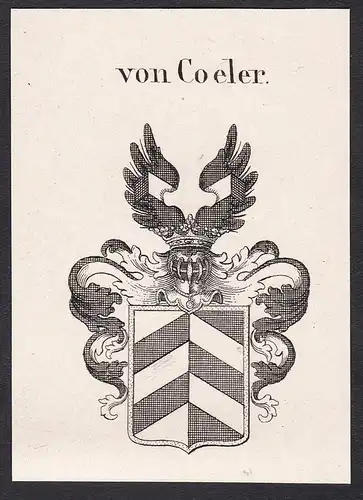 von Coeler - Wappen coat of arms