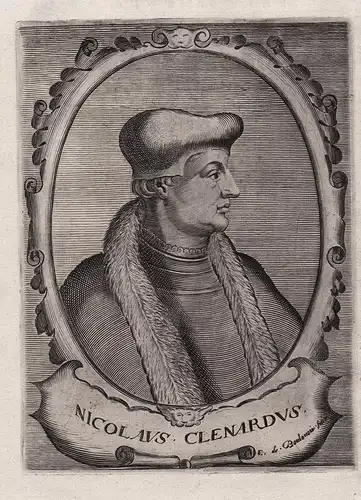 Nicolaus Clenardus - Nicolas Cleynaerts (1493-1542) humanist Orientalist grammarian traveler Diest Leuven Port