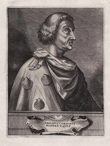 Philipus, Cominaeus-Flander-Eques - Philippe de Commynes (1447-1511) writer Bourgogne Burgundy Vlaanderen Port